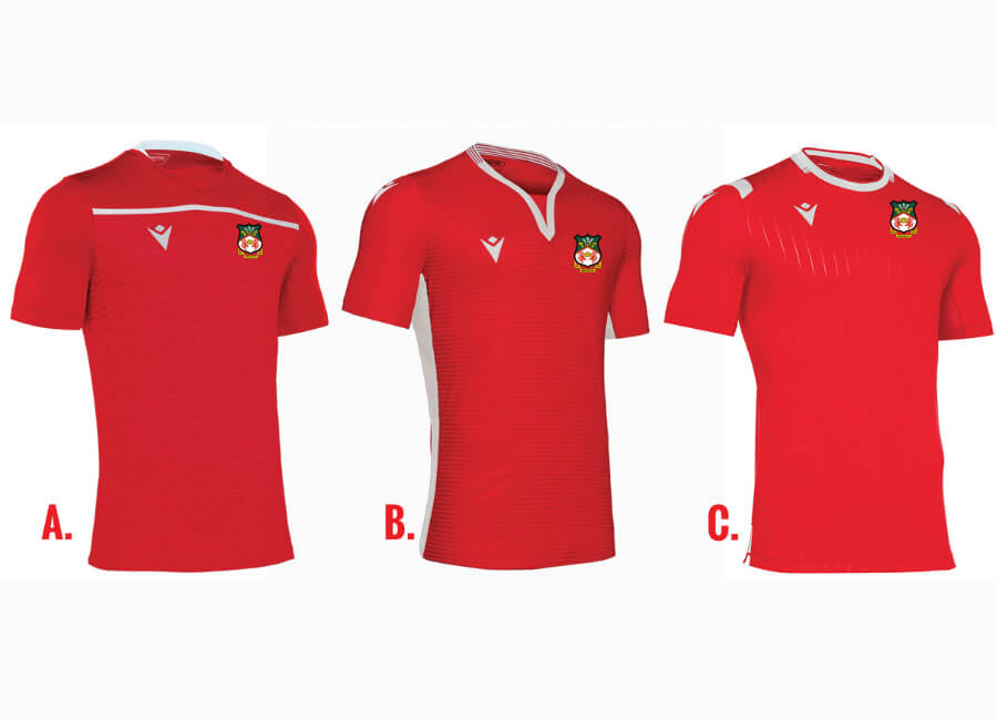 Wrexham 2019/20 Errea Home Kit Vote #WrexhamAFC #Wrexham #PickTheKit