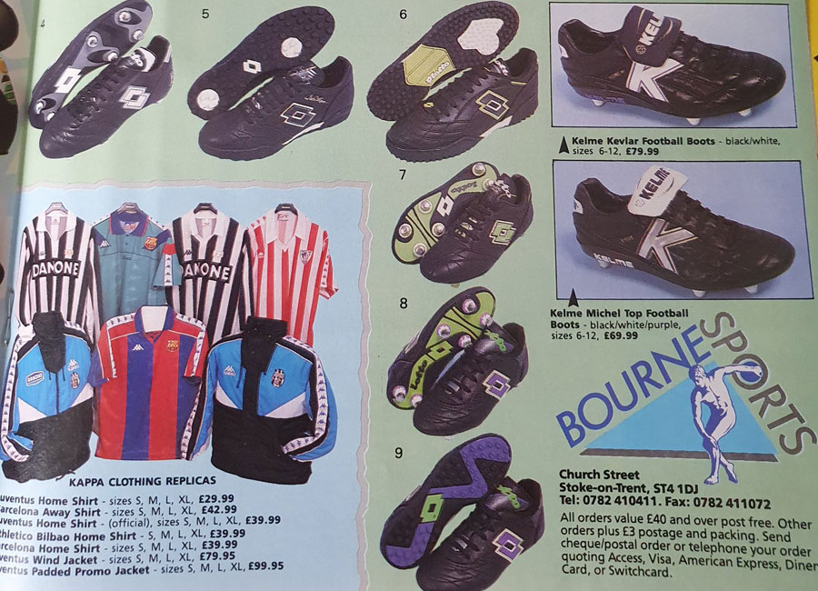 1993 Bourne Sports Catalogue Pages