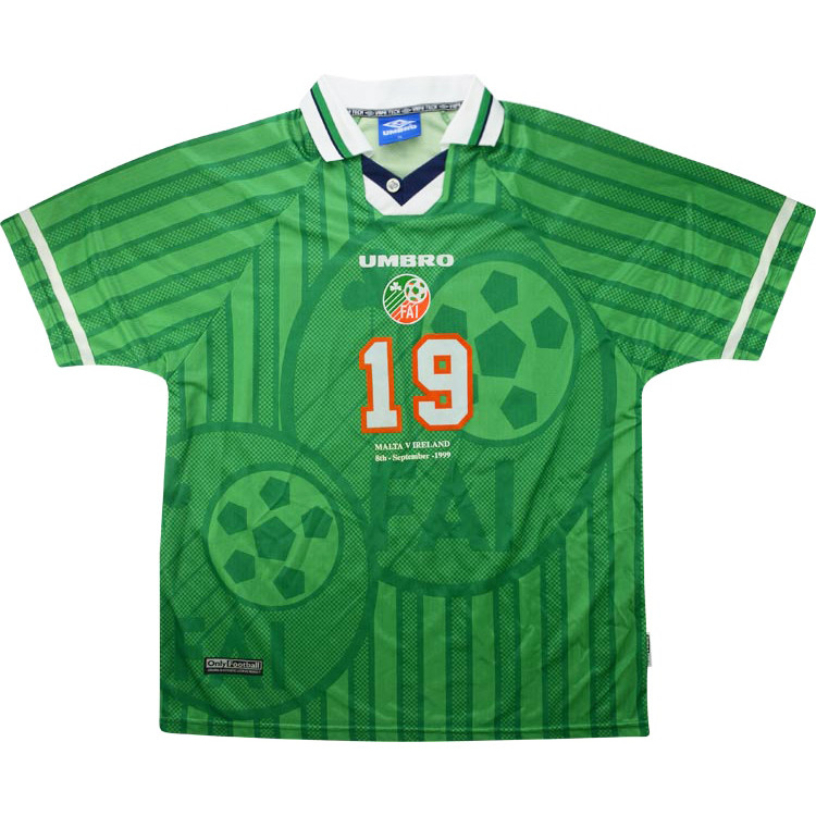 Ireland 1999 Match Issue Home Shirt #FAI #matchworn