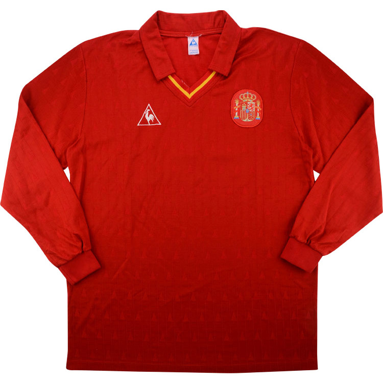Spain 1988 Match Worn Home Shirt