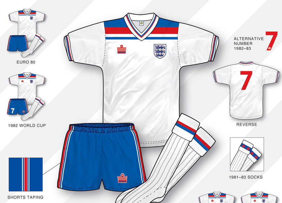 An in-depth look: England 1980-83 Home Kit #englishfootball #admiralretro #kitdesign