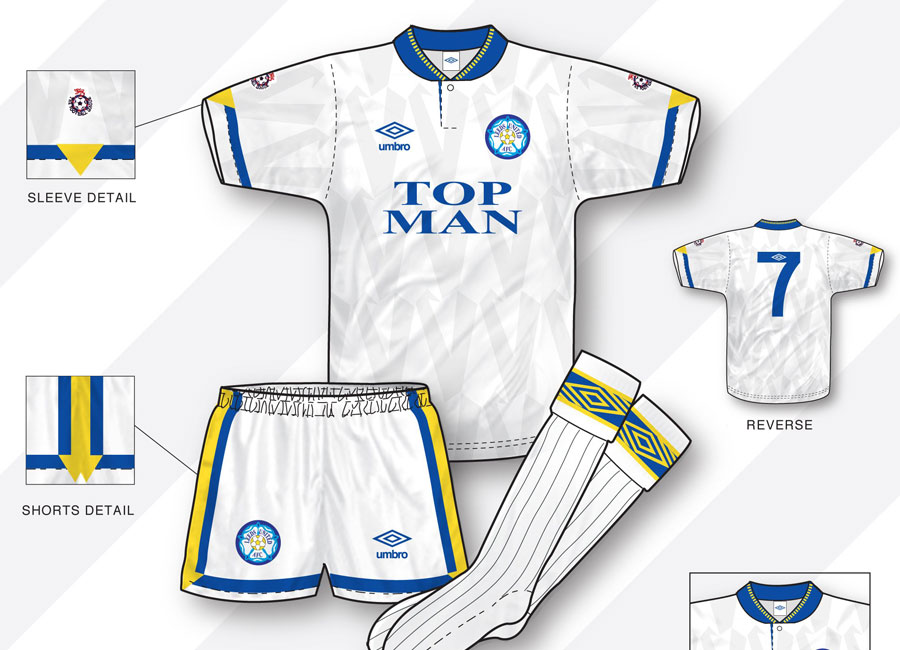 An in-depth look: Leeds United 1990–92 Home Kit #leedsUnited #lufc #umbro #kitdesign