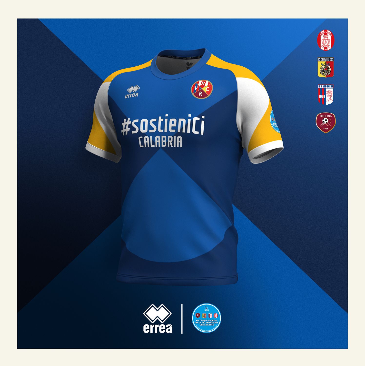 CatanzaroRegginaRendeVibonese 2020 Errea Football Shirt