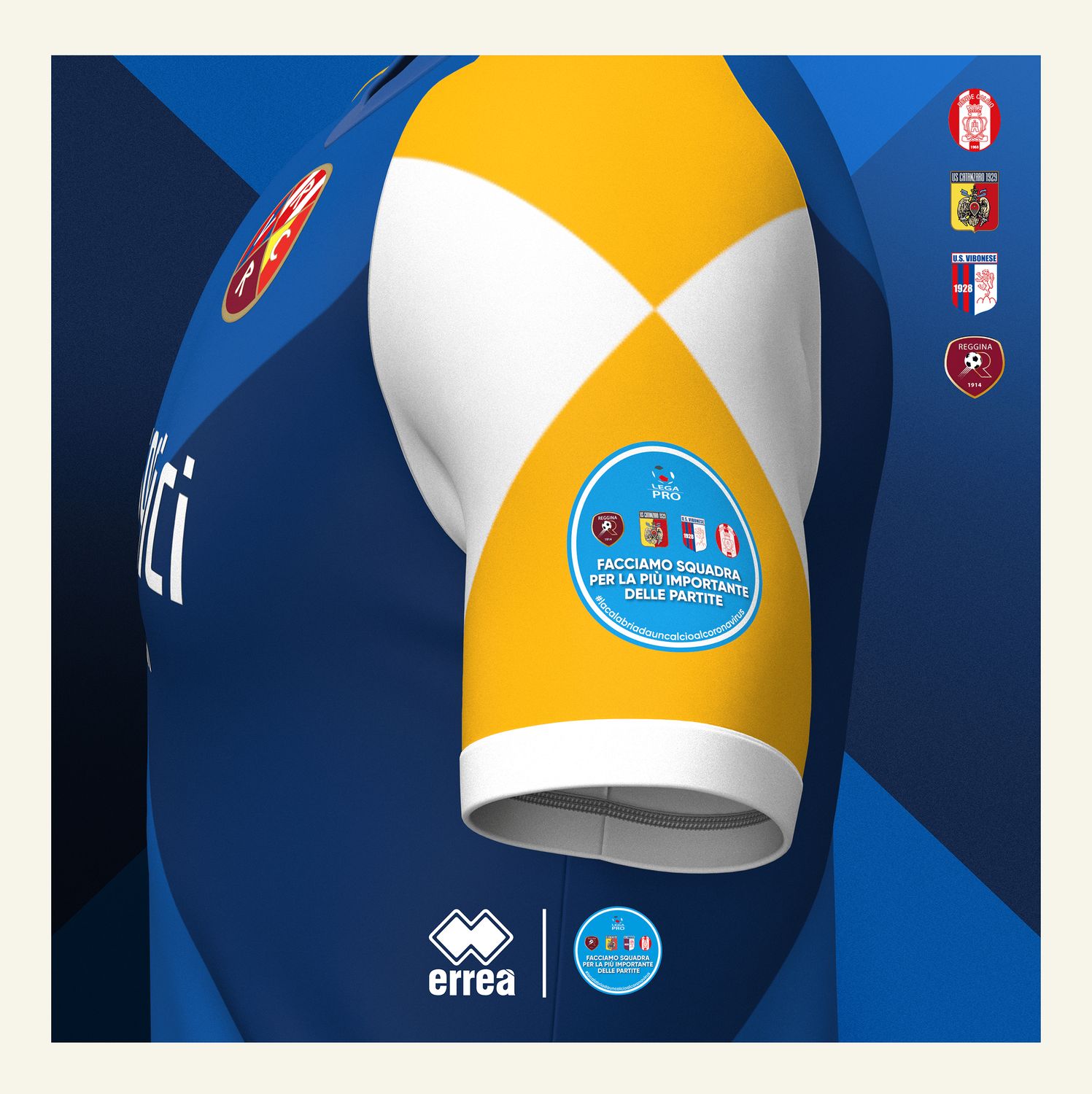 CatanzaroRegginaRendeVibonese 2020 Errea Football Shirt