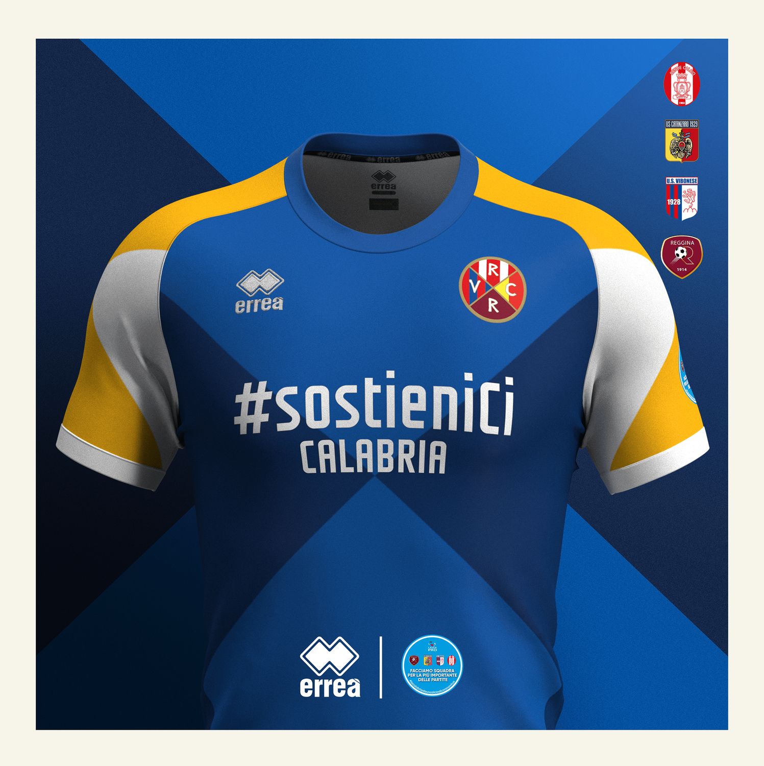 CatanzaroRegginaRendeVibonese 2020 Errea Football Shirt
