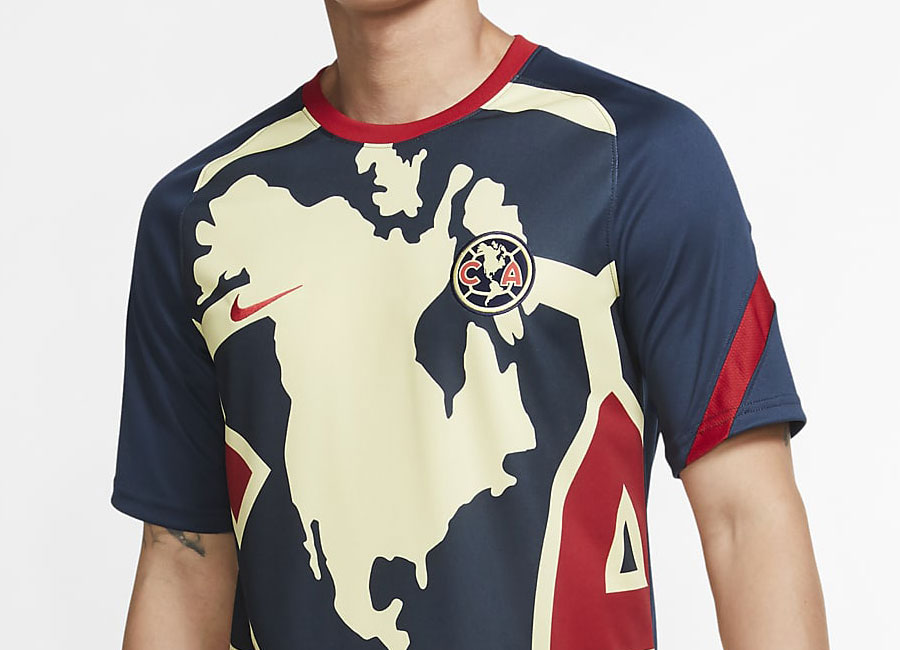 Club América 20/21 Football Top - Armoury Navy / Gym Red #ClubAmérica #EternaGrandeza #nikefootball
