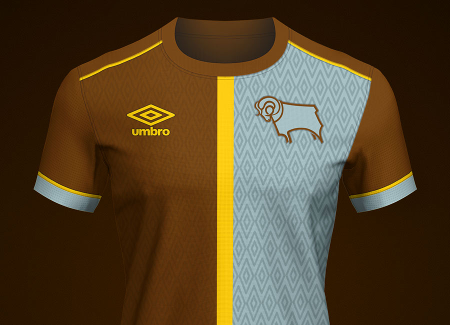 Derby County 135th Anniversary Kit Concept by ONI @designedbyONI #DerbyCounty #dcfc #kitdesign