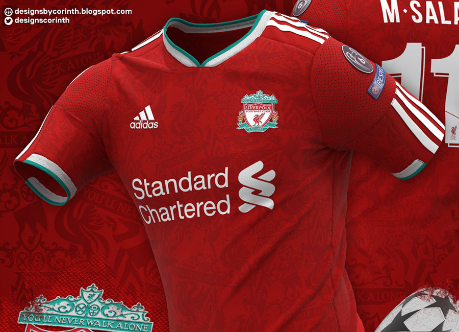 Liverpool X Adidas Kit Concept by Corinth #kitdesign #kitconcept #lfc #liverpoolfc