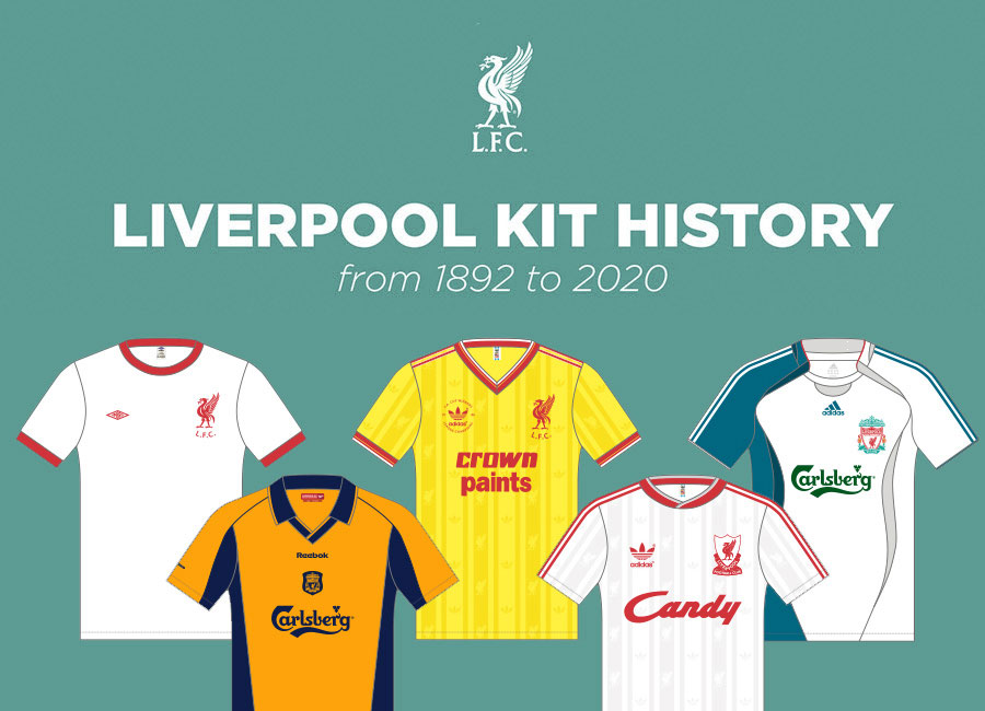 Liverpool FC Away Kit History - From 1892 to 2020 #lfc #kitdesign #liverpool #liverpoolfc