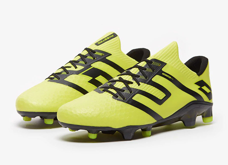 Lotto Maestro 100 IV FG - Safety Yellow / Black #footballboots #lottosport