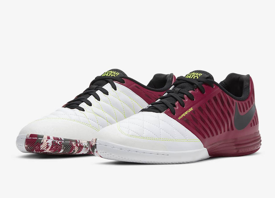 Nike Lunar Gato II IC Play Mode - Cardinal Red / Black / White / Crimson Tint #futsal #nikefootball