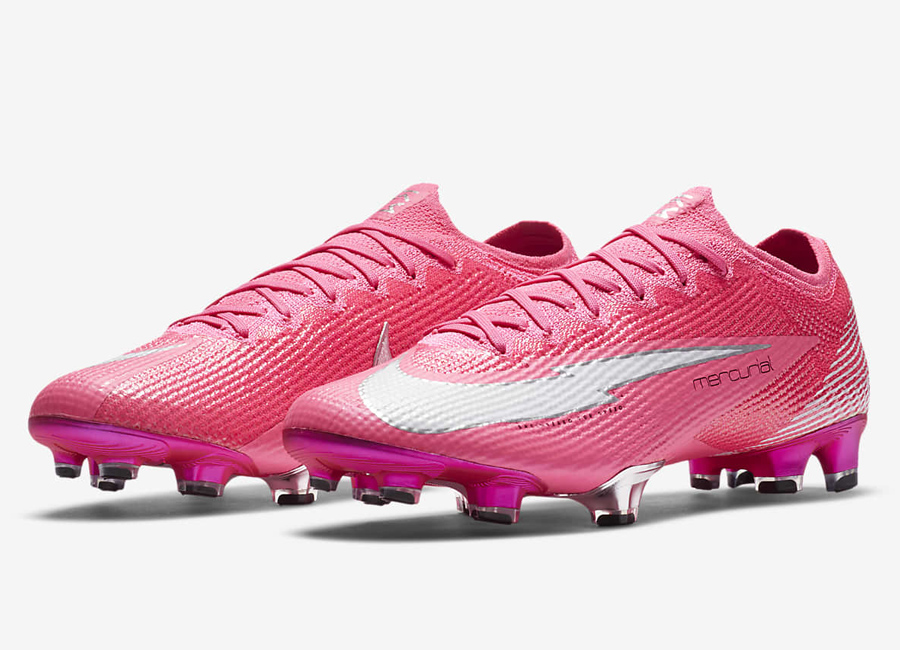Nike Mercurial Vapor 13 Elite Mbappé Rosa FG - Pink Blast / Black / White #Mbappé #nikefootball #footballboots