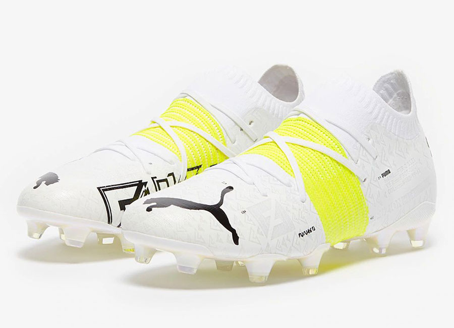 Puma Future Z 1.1 Teaser FG/AG - White / Yellow Alert / Black #pumafootball #footballboots