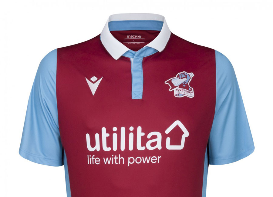 Scunthorpe United 2020-21 Macron Home Kit #ScunthorpeUnited #iron #macronsports