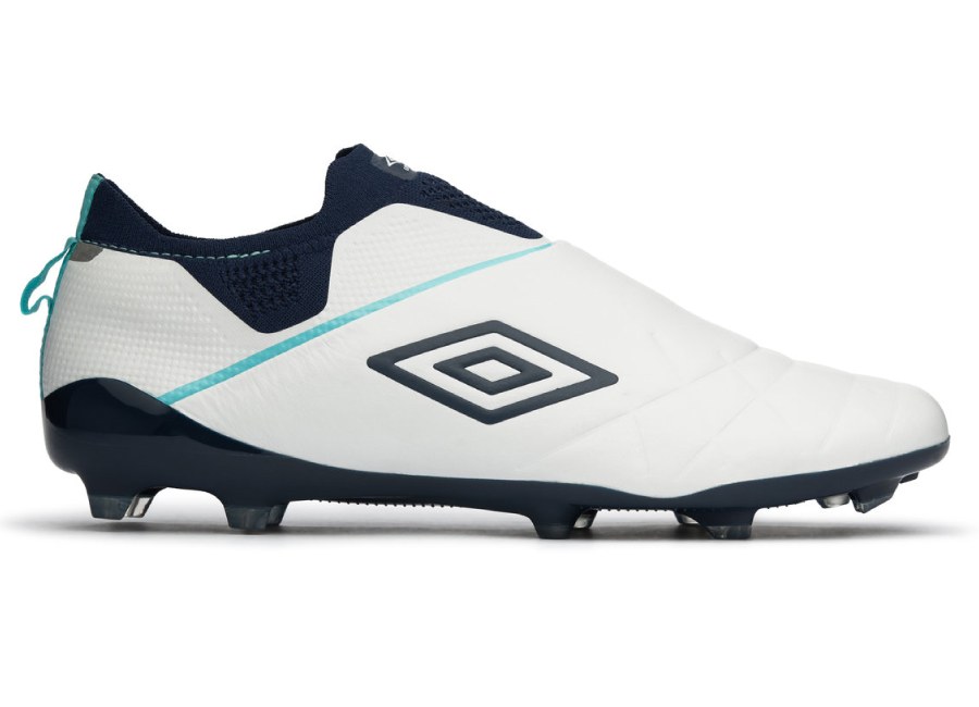 Umbro Medusae 3 Elite FG - White / Medieval Blue / Blue Radiance #umbro #footballboots