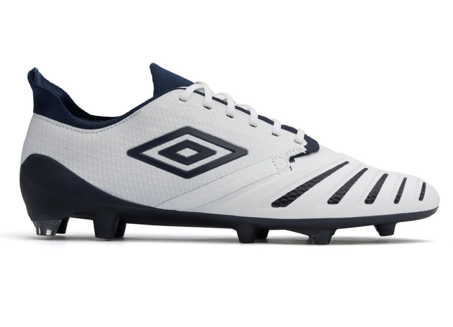 Umbro UX Accuro 3 Pro FG - White / Medieval Blue / Blue Radiance #umbro #footballboots
