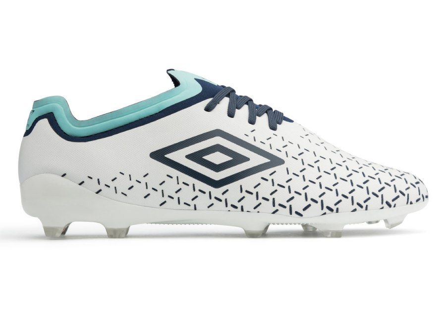 Umbro Velocita 5 Pro FG - White / Medieval Blue / Blue Radiance #umbro #footballboots