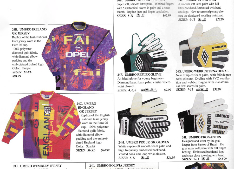 1996 SoccerMaster Catalogue Pages