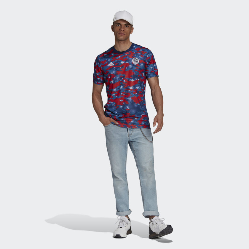 FC Bayern Pre-Match Jersey - Dark Marine / Fcb True Red / Dark Blue