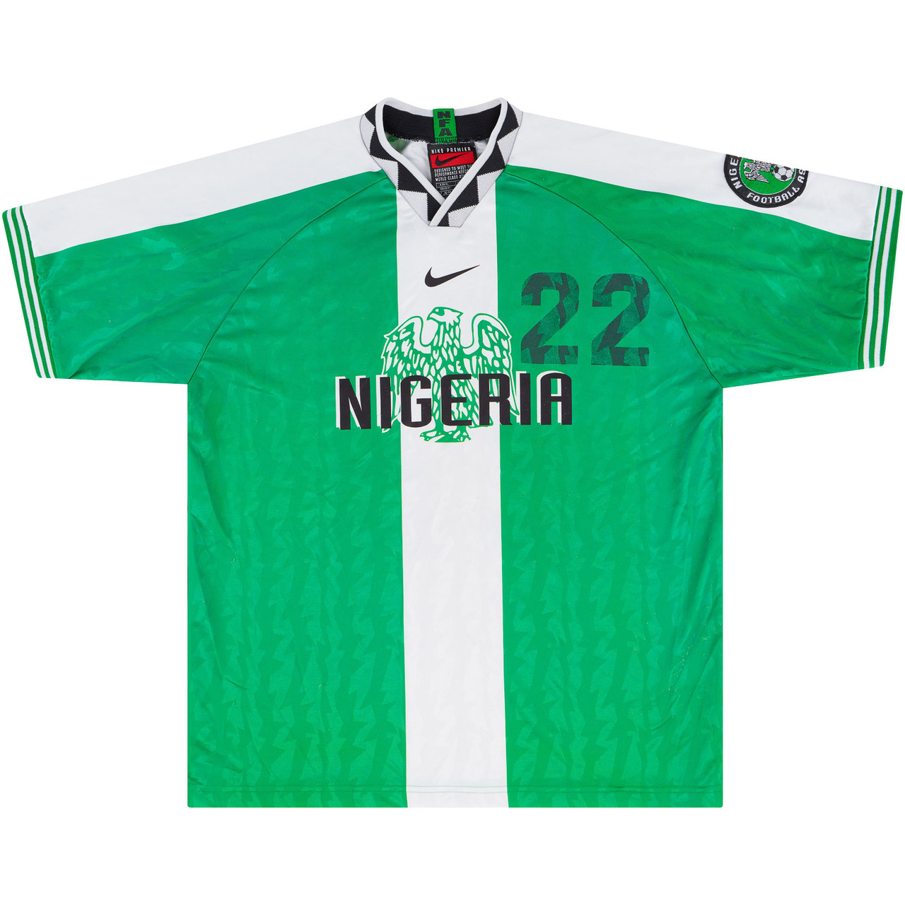 Nigeria 1996 Match Issue Olympics Home Shirt #matchworn #naija #shirtcollector