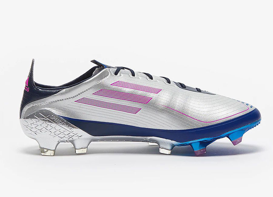 Adidas F50 Ghosted UCL FG - Silver Metallic / Shock Pink / Collegiate Navy #adidasfootball #footballboots