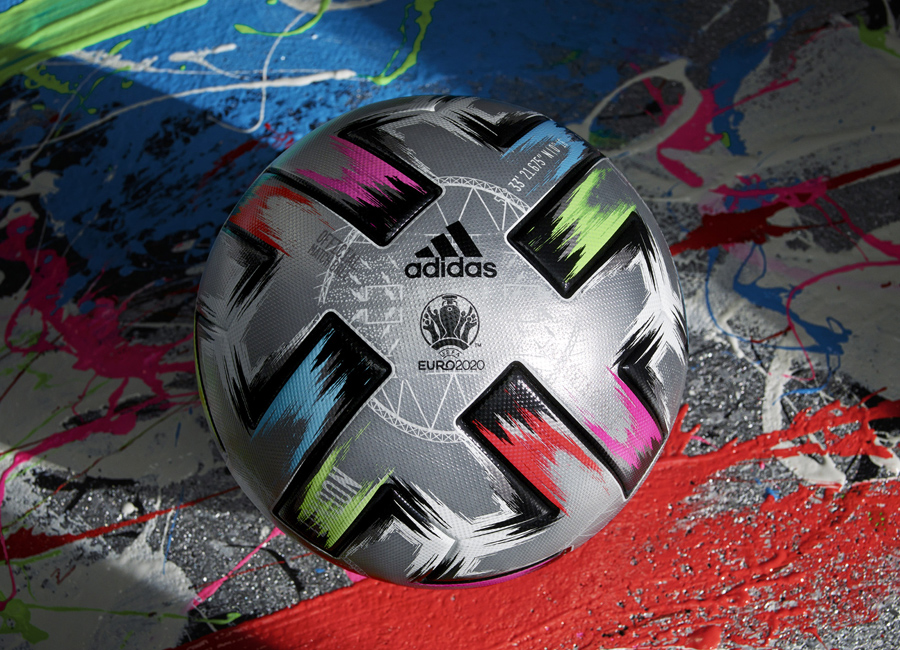Adidas Uniforia Finale Pro Football - Silver Metallic / Black / Solar Red / Signal Green