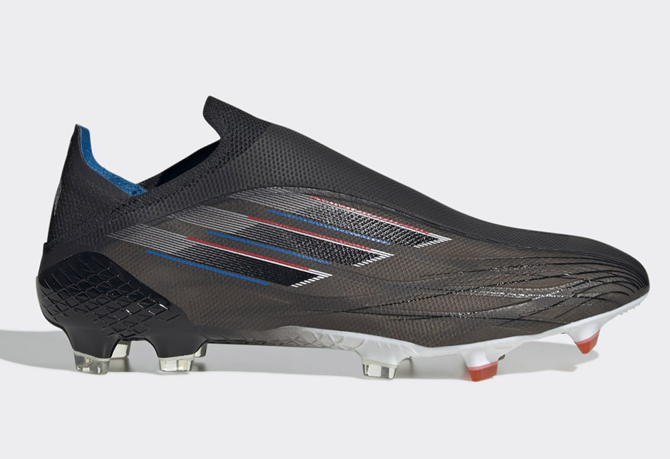 Adidas X Speedflow+ FG Edge of Darkness - Core Black / Cloud White / Vivid Red #footballboots #adidasfootball