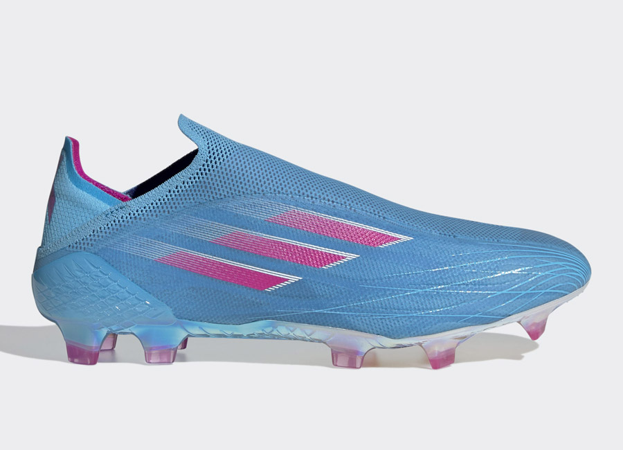 Adidas X Speedflow+ FG Sapphire Edge - Sky Rush / Team Shock Pink / Cloud White #footballboots #adidasfootball