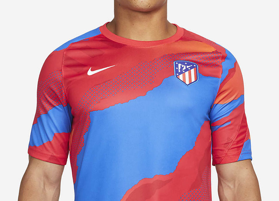 Atlético Madrid 21/22 Nike Dri-FIT Pre-Match Football Top - Global Red / Global Red / White