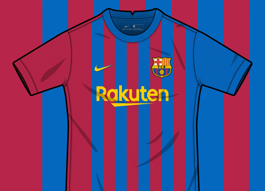 Barcelona X Nike Home Shirt Concept by Pineftbl @pineftbl #barca #fcbarcelona #kitdesign #conceptkit