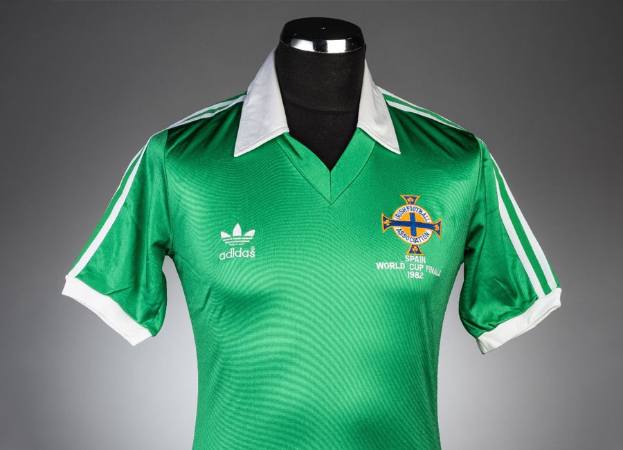 Going, Going, Gone - Bobby Campbell's Northern Ireland 1982 World Cup Jersey #matchworn #shirtcollector #NorthernIreland #1982WorldCup