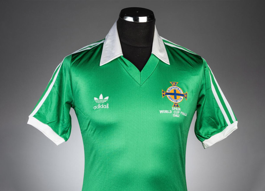 Going, Going, Gone - Bobby Campbell's Northern Ireland 1982 World Cup Jersey #matchworn #shirtcollector #NorthernIreland #1982WorldCup