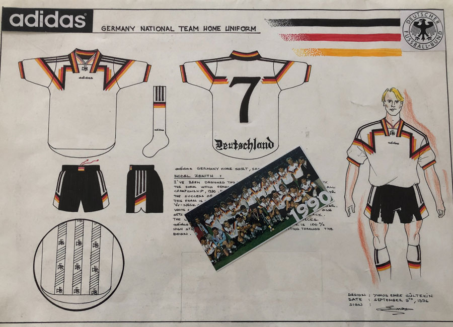 Emre Gultekin Hand Sketches 1992-2000 #kitdesign #footballkitdesign