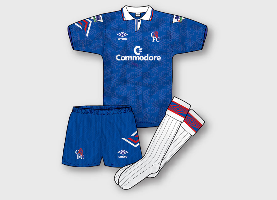 KITVOTE: Chelsea 1992-93 Home Kit