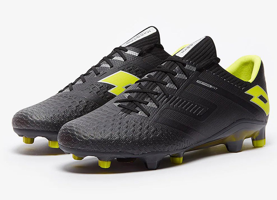Lotto Maestro 100 IV FG - Black / Acacia Green #footballboots #lottofootball