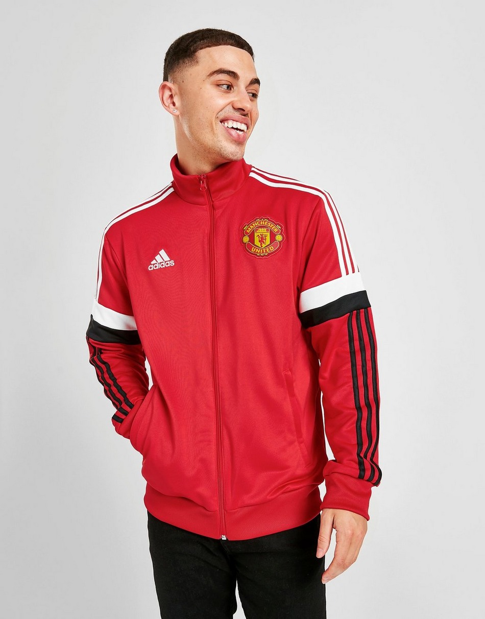 Manchester United 21/22 FC 3-Stripes Track Top - Real Red / Black / White