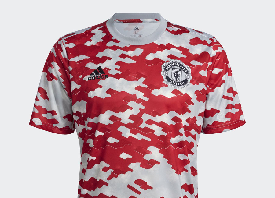 Manchester United 21/22 Pre-Match Jersey - Power Red / Real Red / Stone