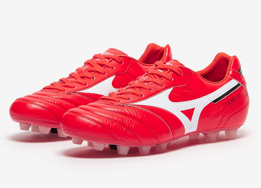 Mizuno Morelia II Made In Japan FG Ignition Red - Ignition Red / White / Black #Mizuno #Mizunofootball #footballboots