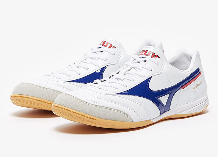 Mizuno Morelia IN - White / Blue / High Risk Red