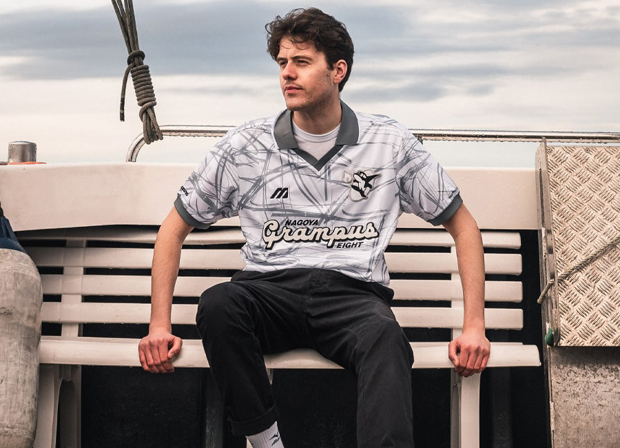 Mizuno x Nagoya Grampus 8 93’ Hanon Jersey - White #Grampus #NagoyaGrampus8 #Mizuno #Mizunofootball