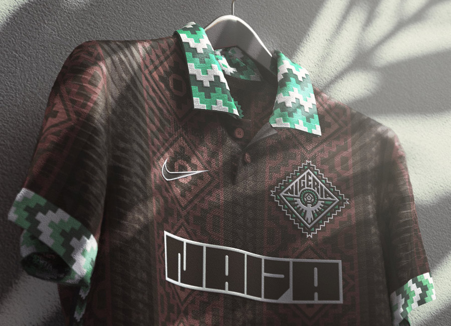 Nigeria X Nike Shirt Concept by SOCCEPT @soccept #kitdesign @VNDLZR #logodesign #Nigeria