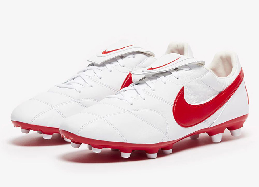 Nike Premier II FG - White / University Red #footballboots #nikefootball