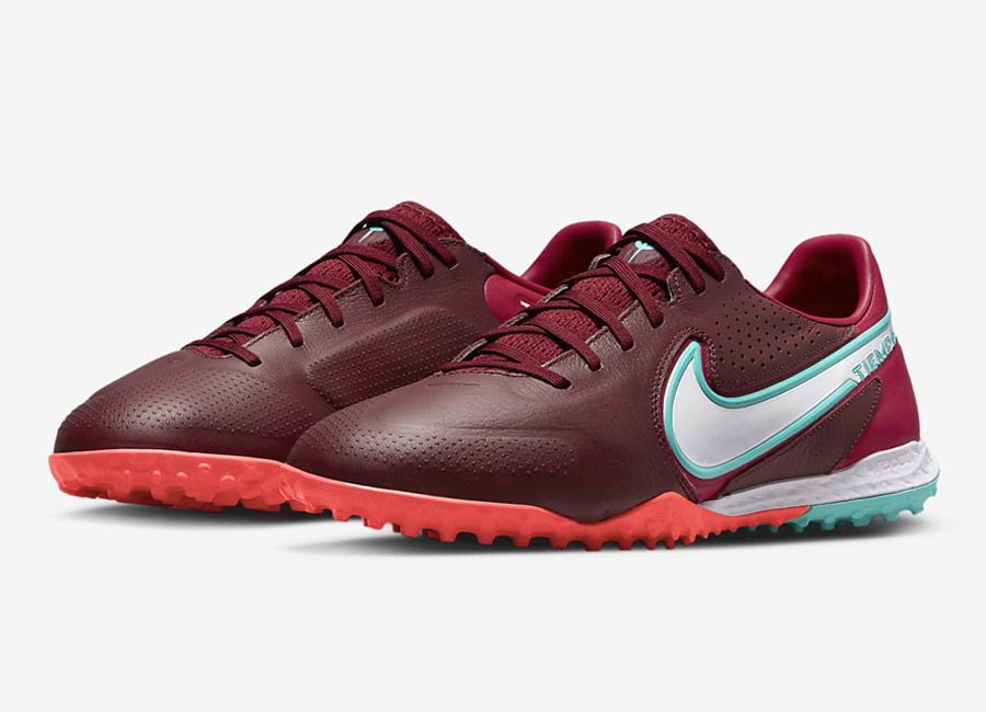 Nike React Tiempo Legend 9 Pro TF - Team Red / Mystic Hibiscus / Bright Crimson / White #nikefootball #footballboots #nike #football