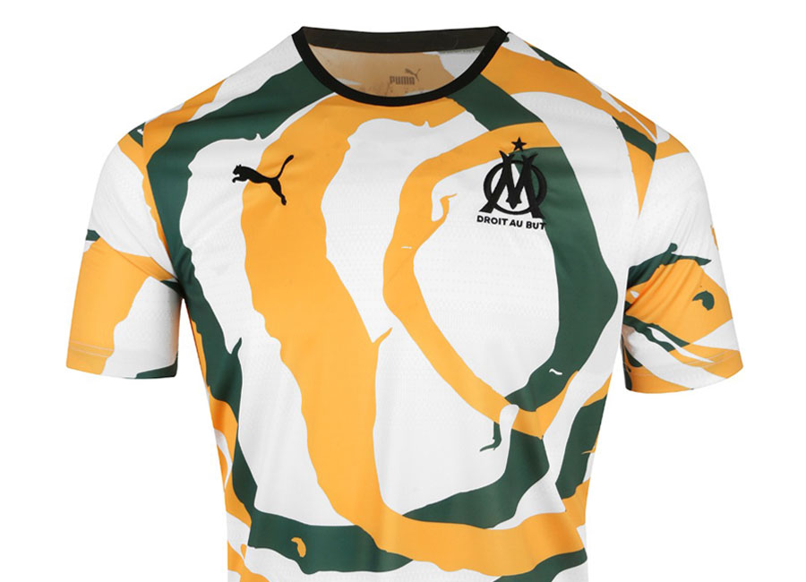 Olympique Marseille X Africa 2021 Collectors Shirt - White / Orange / Green #om #OlympiqueMarseille