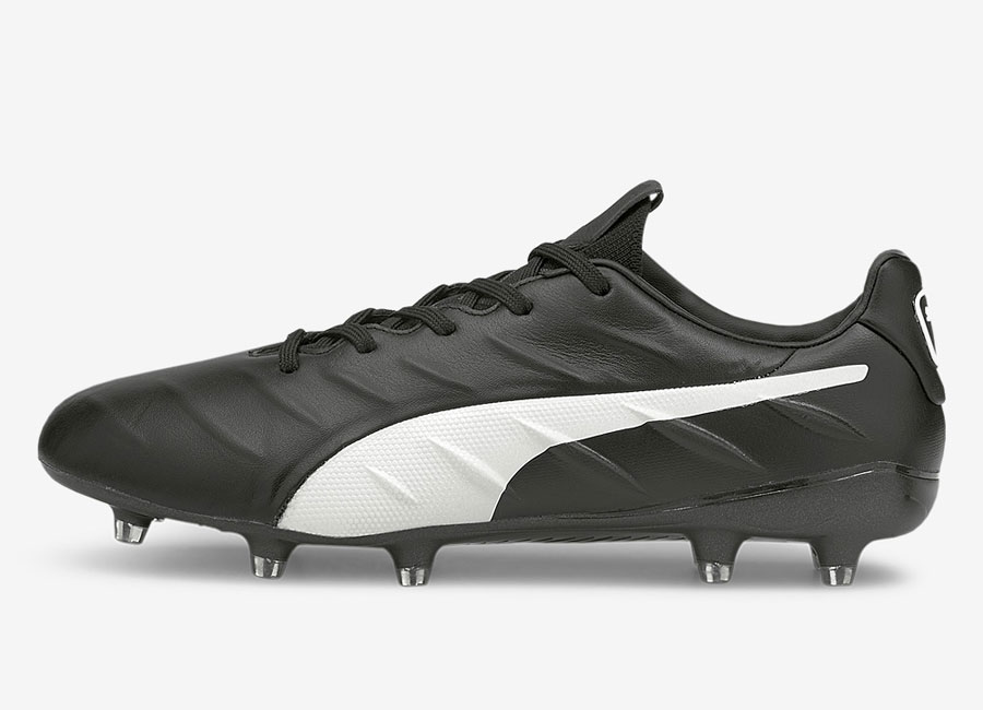 Puma King Platinum 21 FG/AG - Puma Black / Puma White #footballboots #pumafootball