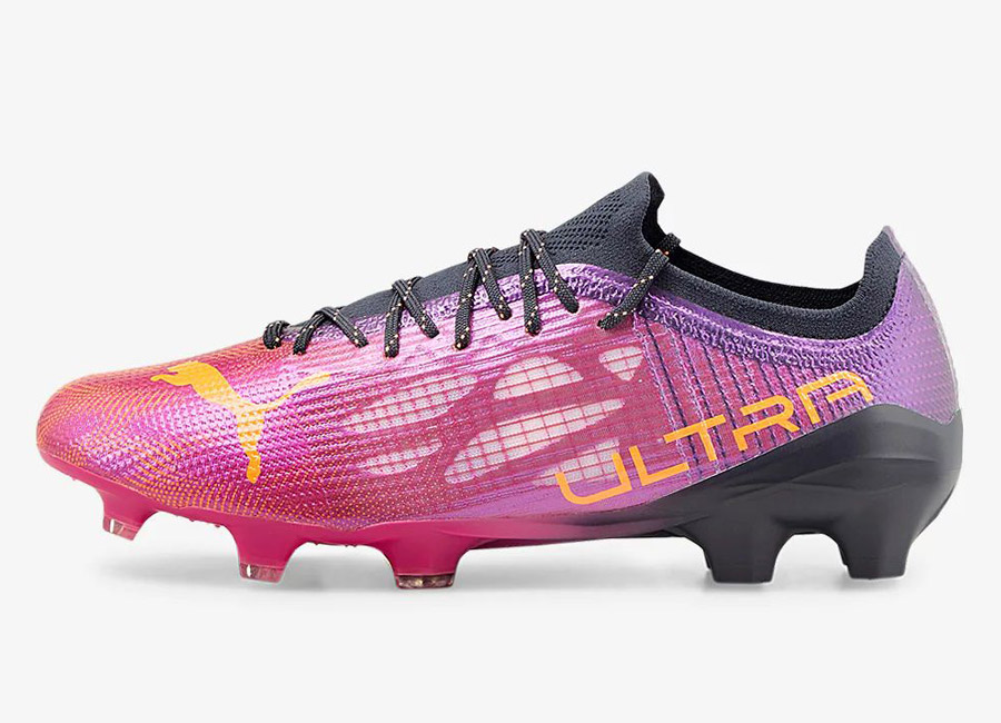 Puma Ultra 1.4 FG/AG - Festival Fuchsia / Neon Citrus / Parisian Night #footballboots #pumafootball #AntoineGriezmann #RaphaelVarane #NikitaParris