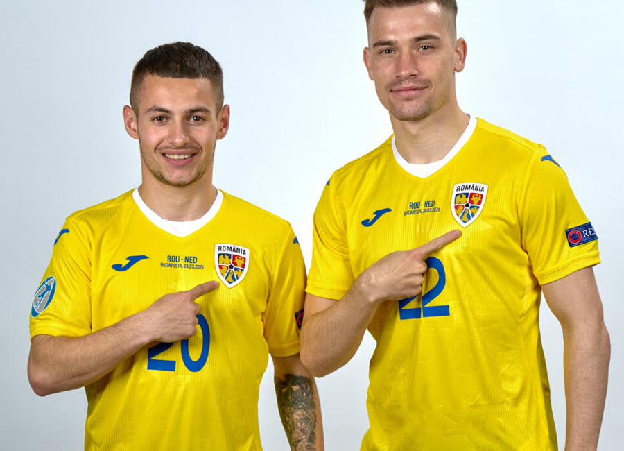 Romania 2021/22 Joma Home and Away Shirts