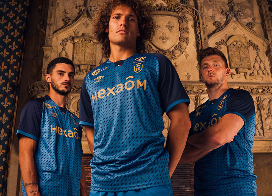 Stade de Reims 2021-22 Umbro Away Kit #MaisonDeFootball #StadedeReims #umbro
