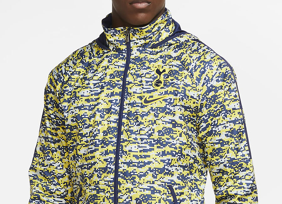 Tottenham Hotspur AWF Football Jacket - Tour Yellow / Binary Blue / Pure Platinum #thfc #TottenhamHotspur #nikefootball