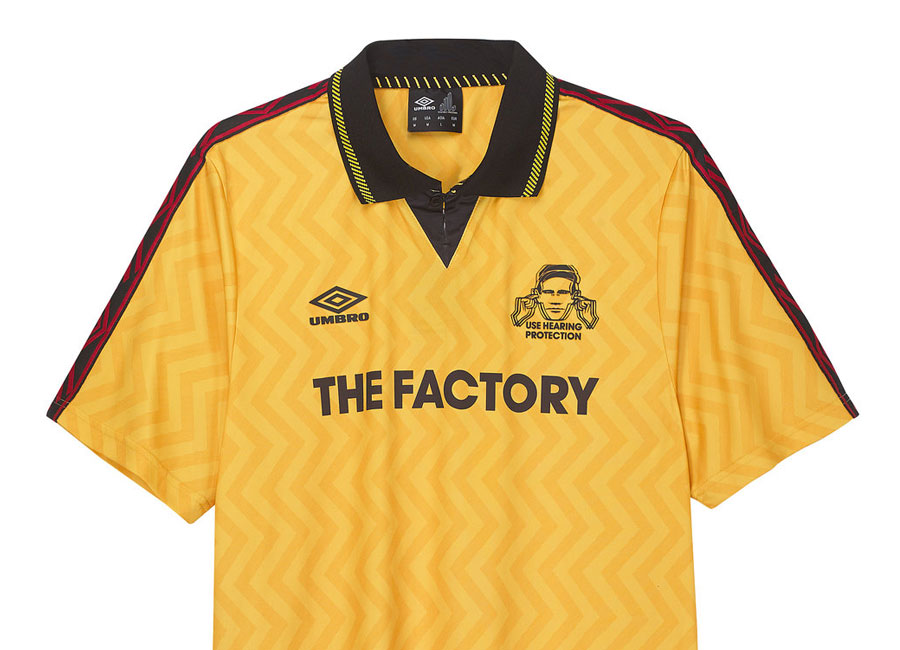 Umbro Factory Records Home Jersey - Yellow #FactoryRecords #manchester #Madchester #umbro #TheHacienda
